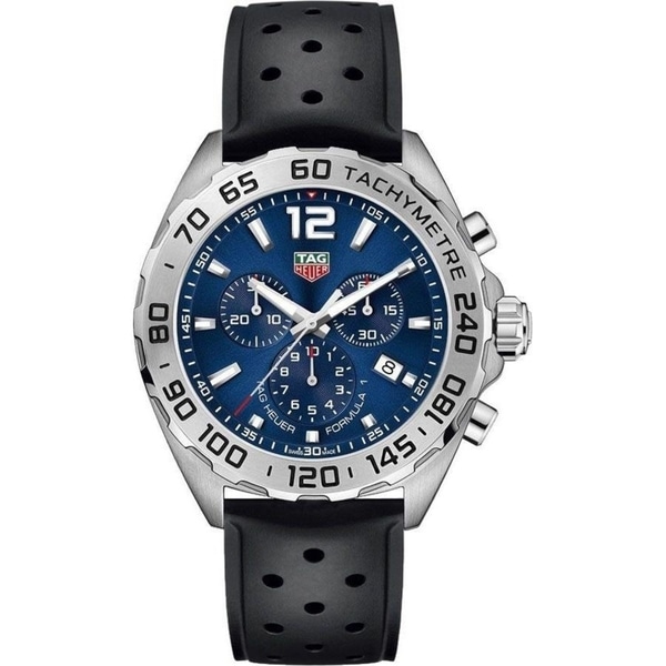 tag heuer formula 1 strap black rubber ft8024