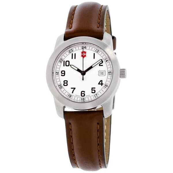 Shop Victorinox Swiss Army Women's 26005.CB 'Field' Brown Leather Watch