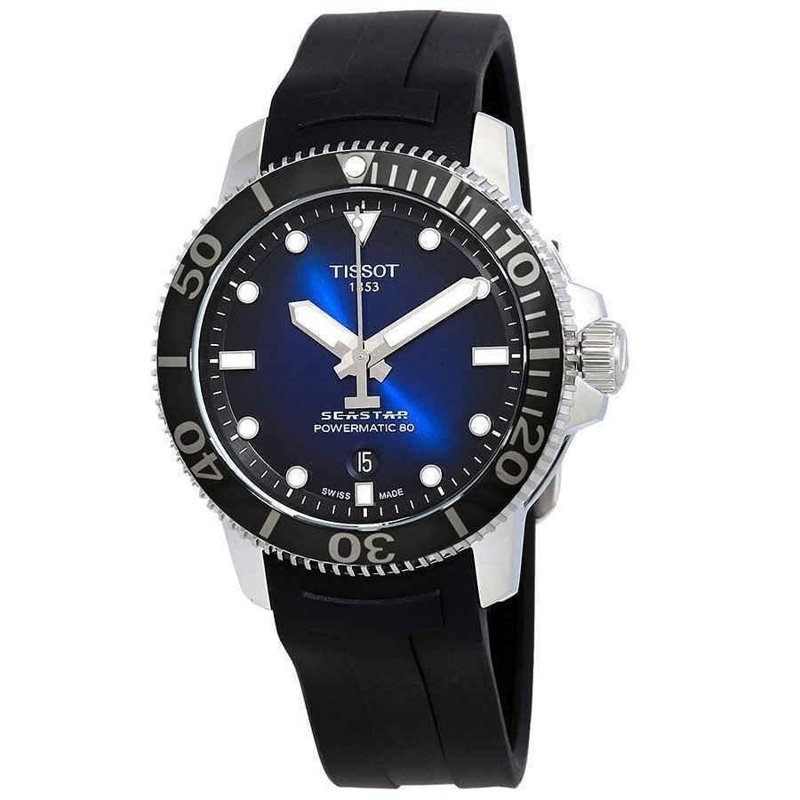 Tissot Men's T1204071704100 'Seastar 1000' Black Rubber Watch