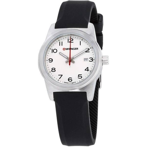 Shop Wenger Women S 01 0411 133 Field Color Black Silicone Watch Overstock 28014588