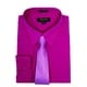 preview thumbnail 4 of 5, Men's Regular-Fit Solid Long Sleeve Dress Shirt with Mystery Tie Set-All Sizes