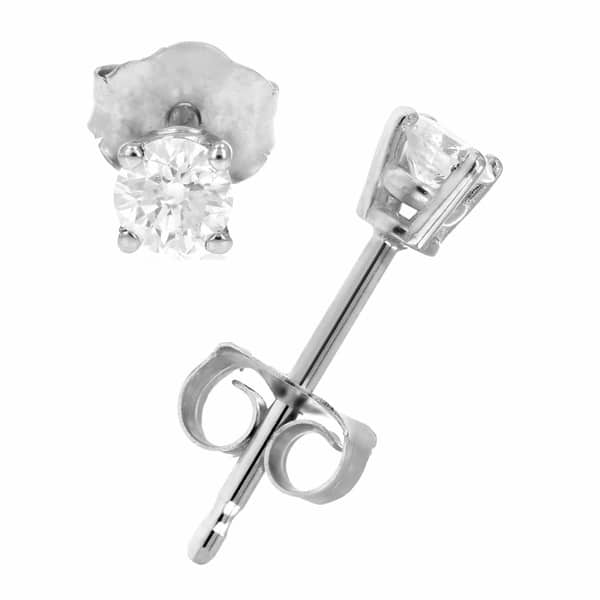 Shop 1 5 Cttw Diamond Stud Earrings 14k White Gold Push Backs