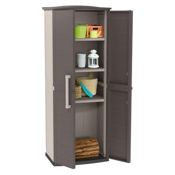 Shop Keter Boston Tall Storage Utility Cabinet Overstock 28020386