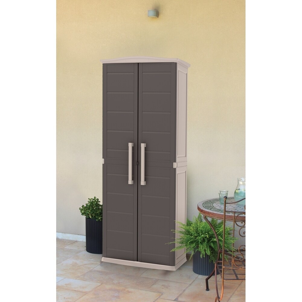 Keter boston tall storage utility outlet cabinet