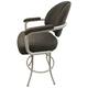 Swivel Custom Upholstered Bar Stool on Metal Frame - M-70 30