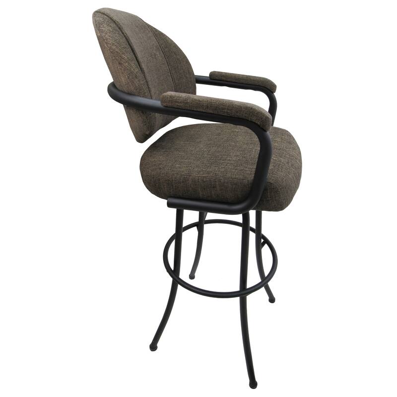 Swivel Custom Upholstered Bar Stool on Metal Frame - M-70 30