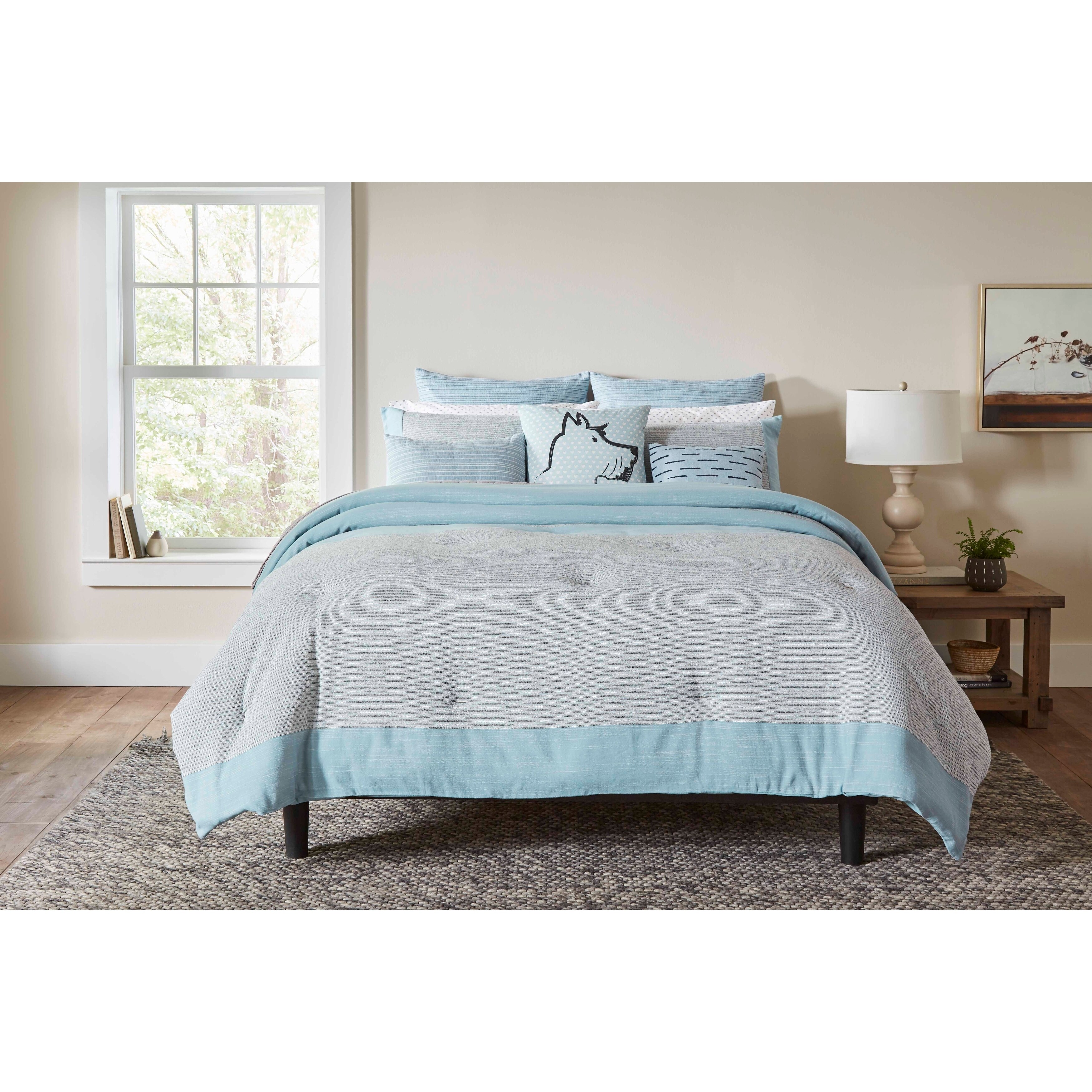 Shop Ellen Degeneres Riverside Blue Comforter Set Overstock