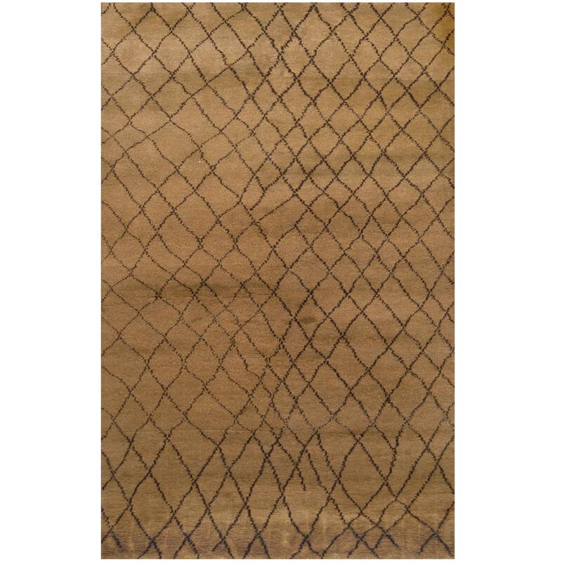 HERAT ORIENTAL Handmade One-of-a-Kind Wool Rug - 5' x 8'