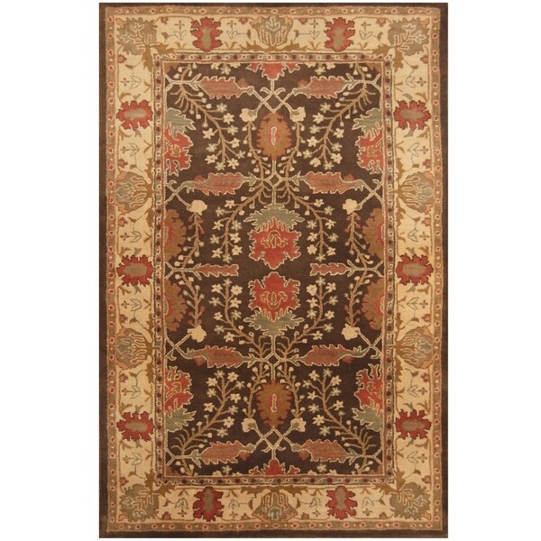 Handmade One-of-a-Kind Mahal Wool Rug (India)
