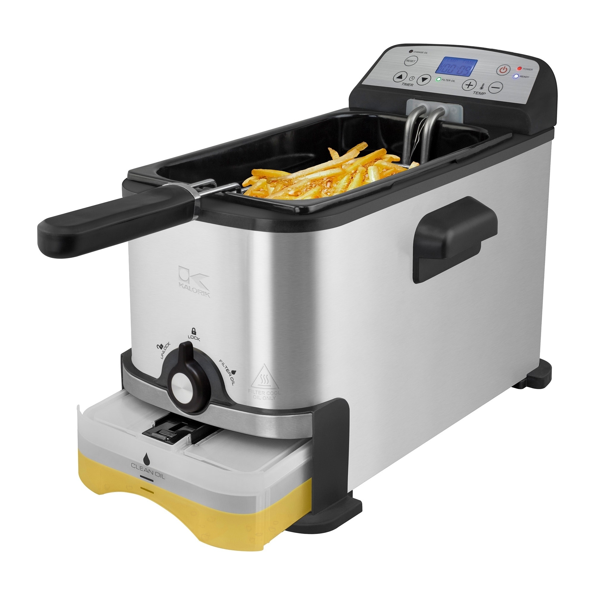 Kalorik 3.2 Quart Digital Deep Fryer With Oil Filtration - Bed Bath ...