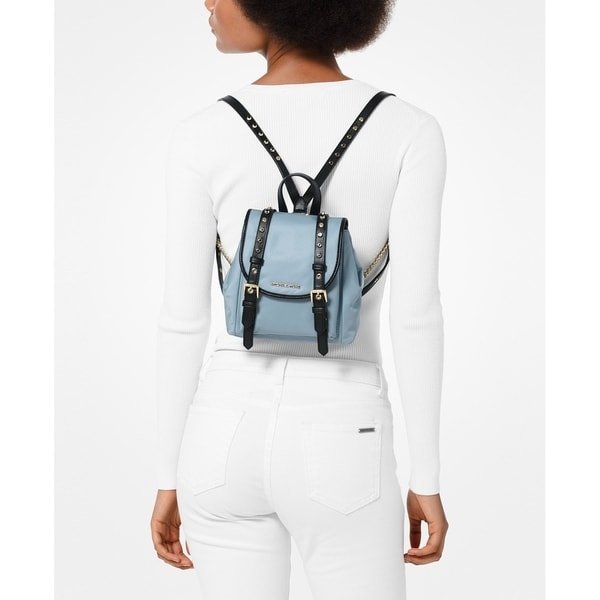 michael kors mini backpack blue