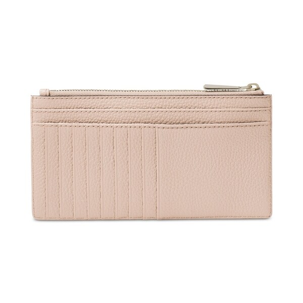 michael kors pebble leather slim card case