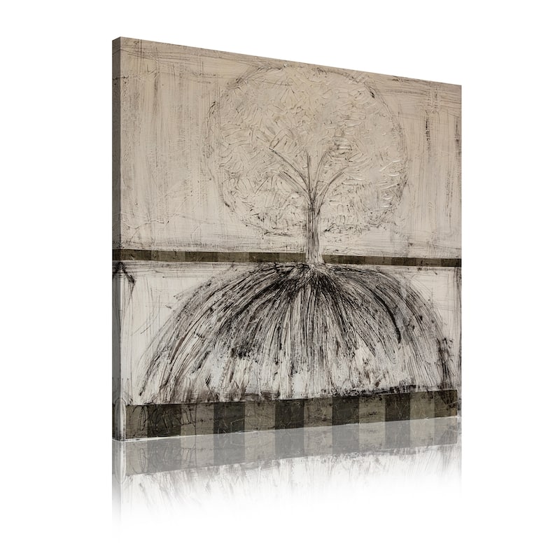 ArtMaison Canada,Deep Root Trees I Giclee Gallery Wrapped Canvas Wall Art Décor |Modern Décor for Home, Office|30X30