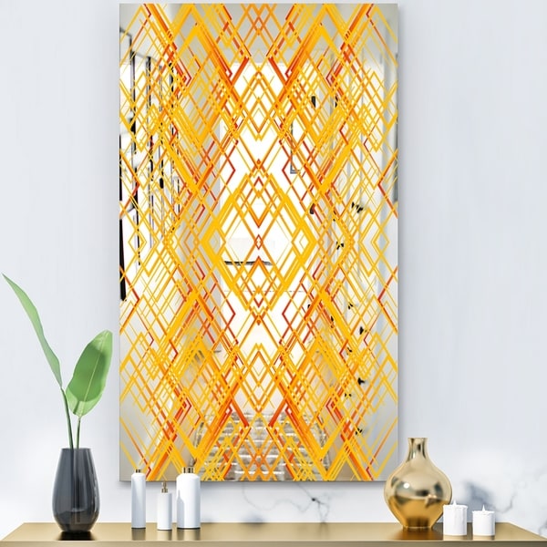 Designart 'Capital Gold Jangle 1' Glam Mirror - Modern Accent Mirror