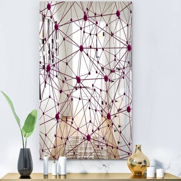 Shop Designart Circular Web 3 Modern Mirror Decorative Mirror On Sale Overstock 28022249