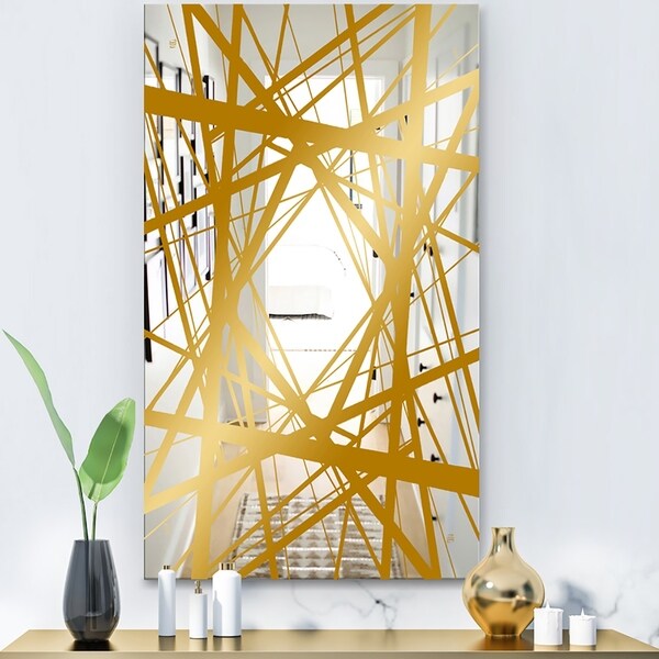 Designart 'Capital Gold Jangle 2' Glam Mirror - Modern Decorative Mirror