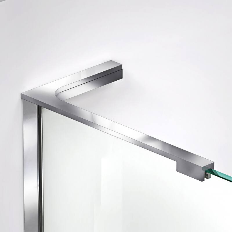 12 in. L-Bar Support Bracket for 3/8 in. Glass, Left Wall Installation