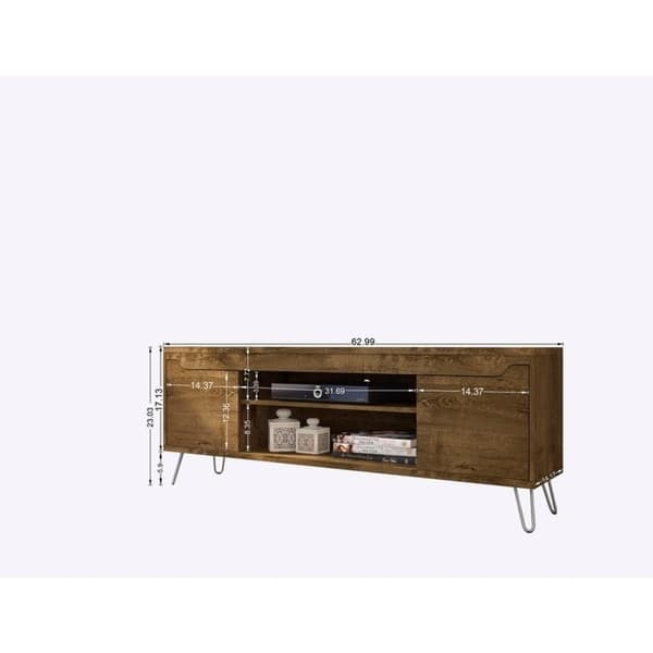 Baxter Mid Century Modern 63 In. Media Console Cabinet - On Sale - Bed ...