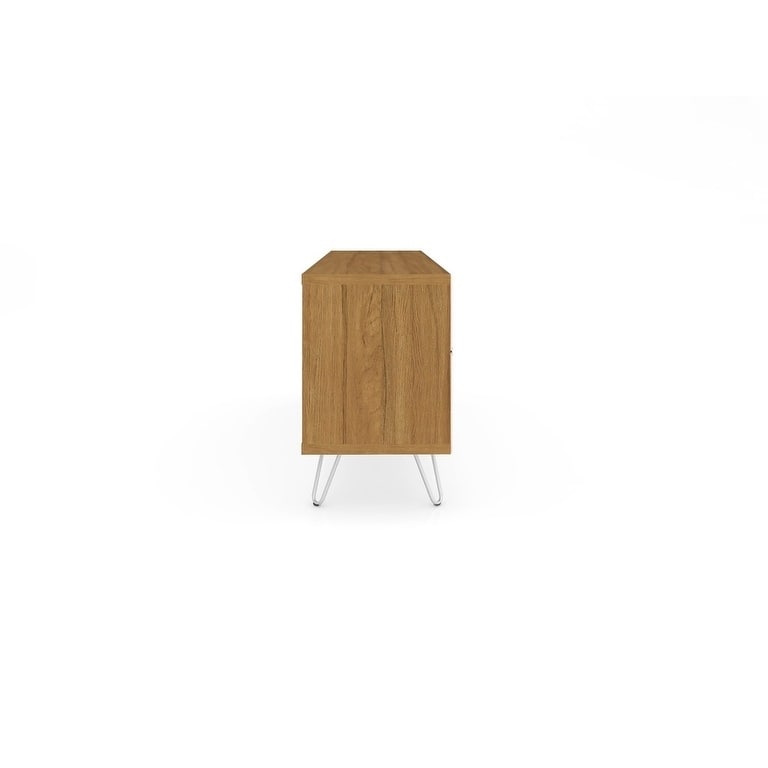 Baxter Mid Century- Modern 53.54 In. Wine Rack Media Cabinet Console