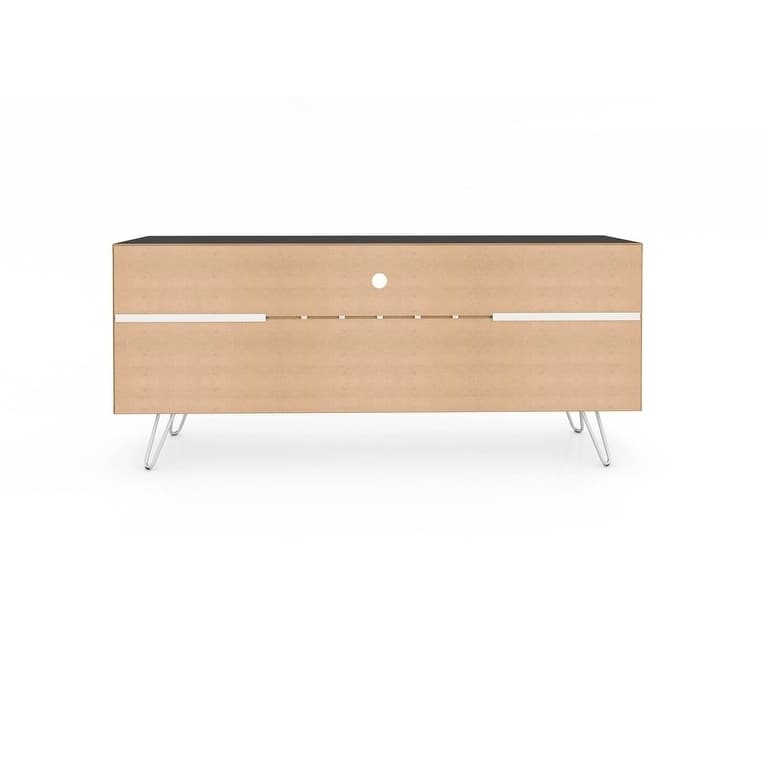 Baxter Mid Century- Modern 53.54 In. Wine Rack Media Cabinet Console