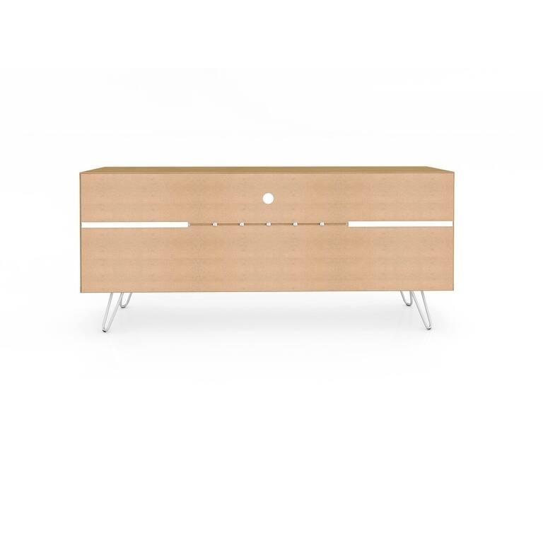 Baxter Mid Century- Modern 53.54 In. Wine Rack Media Cabinet Console