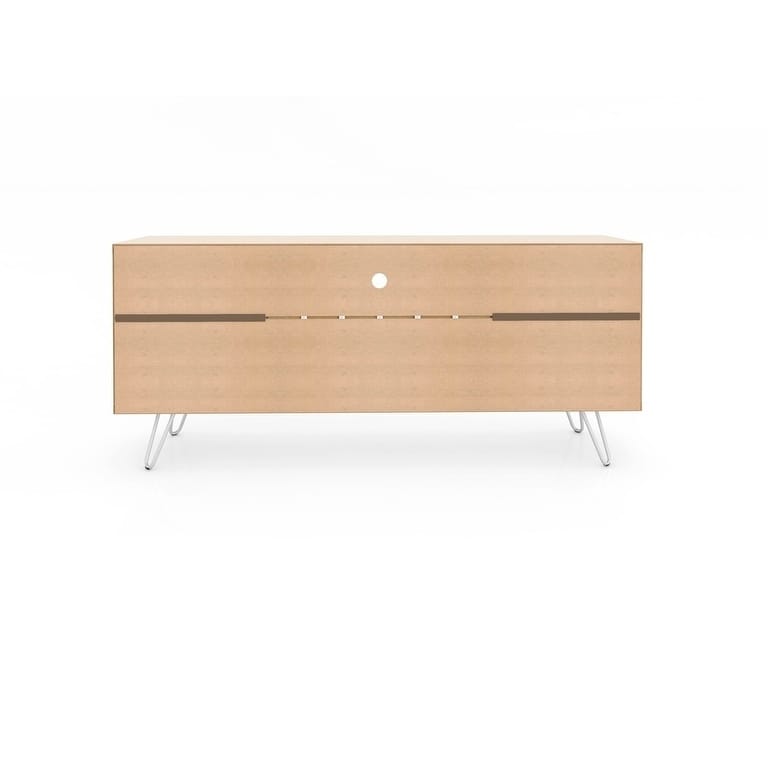 Baxter Mid Century- Modern 53.54 In. Wine Rack Media Cabinet Console