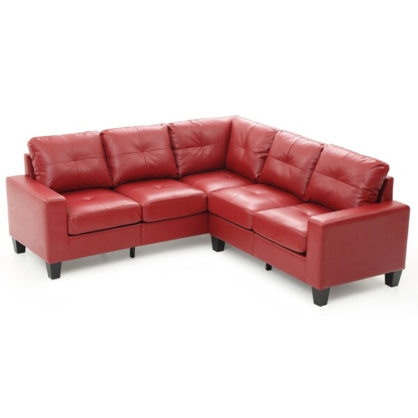 LYKE Home Newton Red Sectional