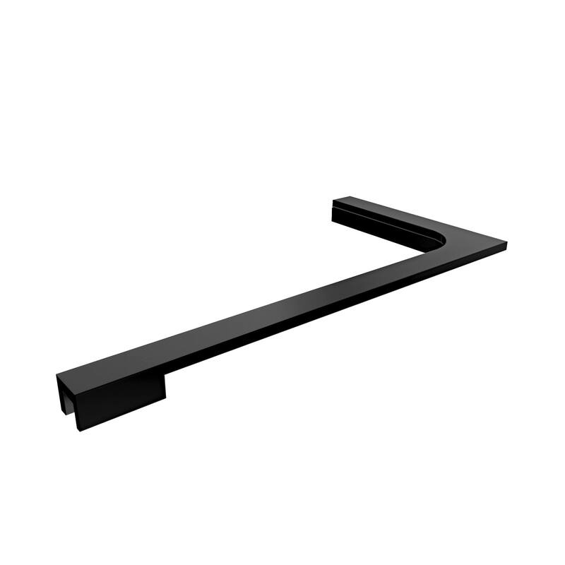 18 in. L-Bar Support Bracket for 3/8 in. Glass, Right Wall Installation
