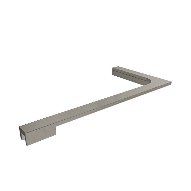 18 in. L-Bar Support Bracket for 3/8 in. Glass, Right Wall Installation