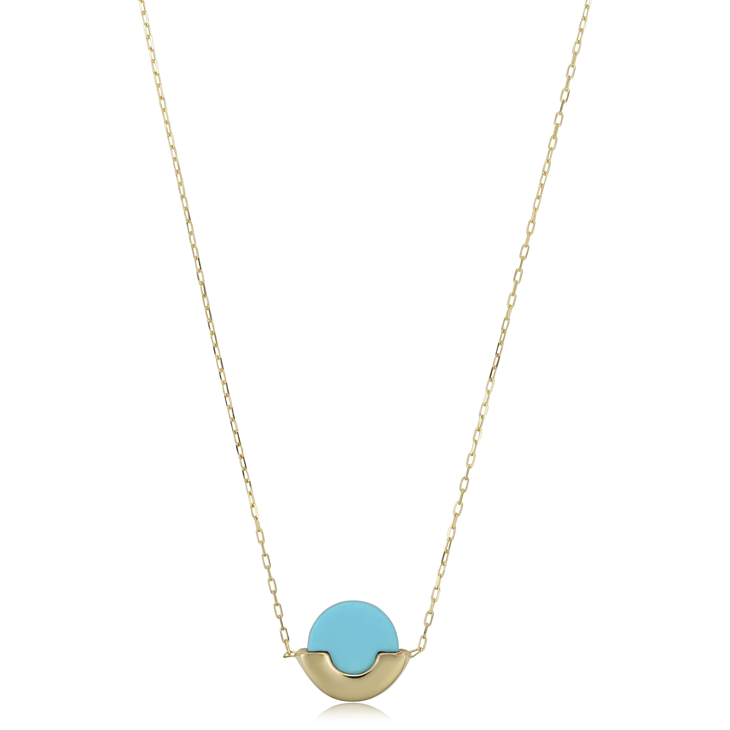 turquoise necklace gold