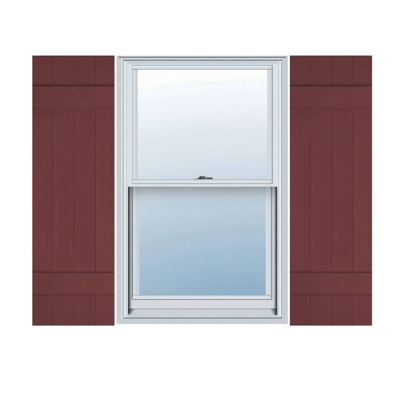 Lifetime Vinyl, Standard 4 Board Joined, BnB Shutters, w/Instl (Pair)