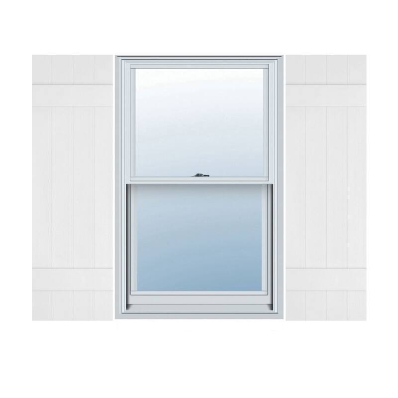 Lifetime Vinyl, Standard 4 Board Joined, BnB Shutters, w/Instl (Pair)