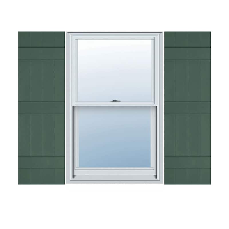 Lifetime Vinyl, Standard 4 Board Joined, BnB Shutters, w/Instl (Pair)