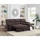 Kipling Microfiber Reversible Sleeper Sectional Sofa - On Sale - Bed ...