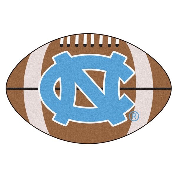 UNC - Chapel Hill Football Mat 20.5"x32.5" - 1'9" x 2'9" Oval - Overstock - 28028086