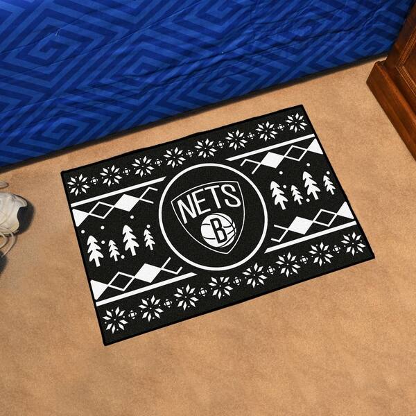 NBA - Brooklyn Nets Holiday Sweater Starter Mat 19x30