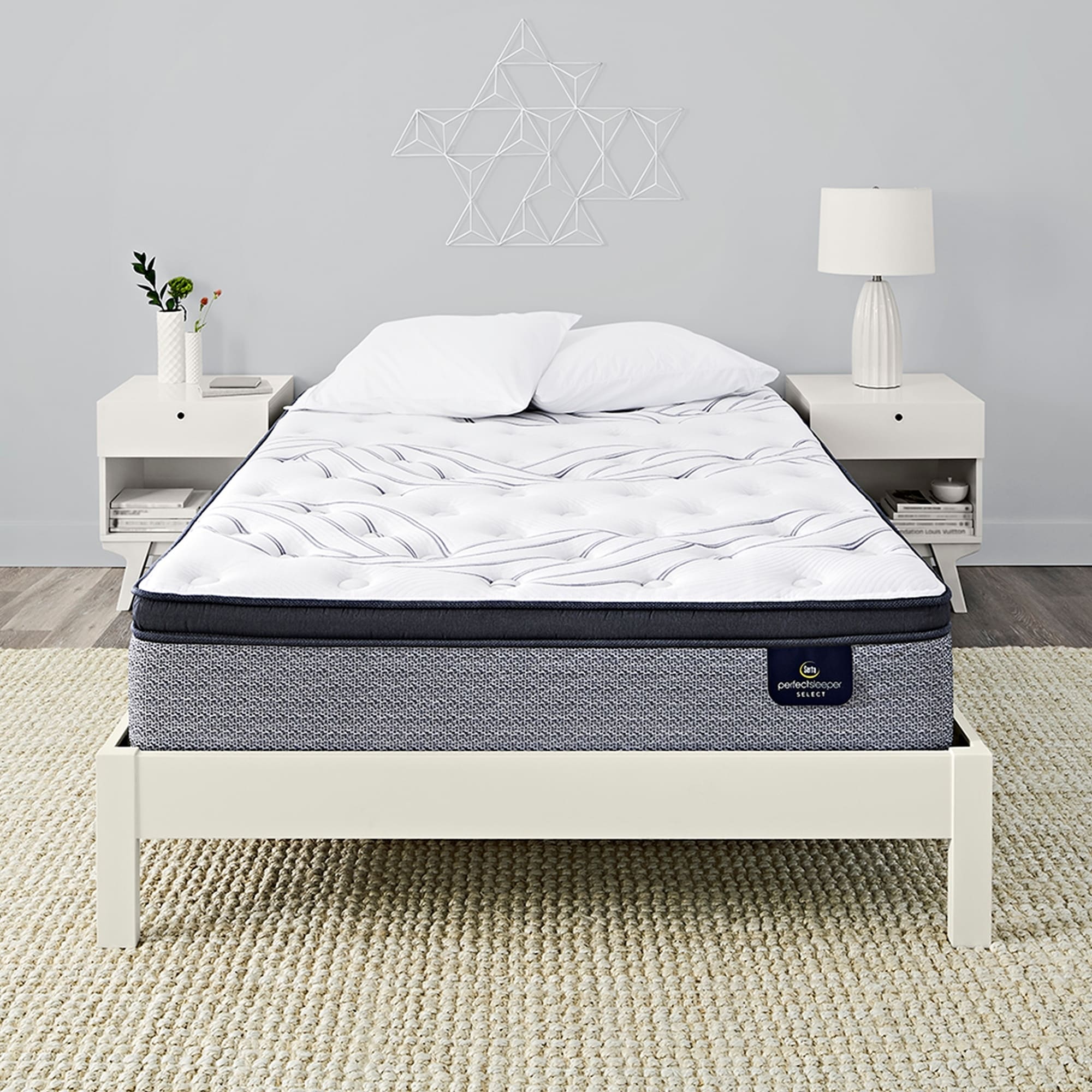 Serta Perfect Sleeper 13.75-inch Kleinmon II Pillow Top Plush Innerspring  Mattress Set - Overstock - 28029323