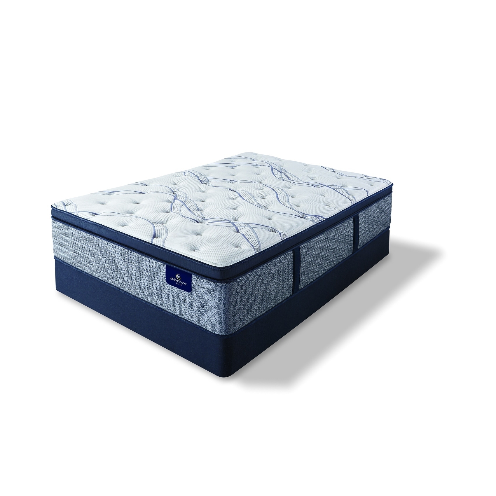 Serta Perfect Sleeper 15.25-inch Trelleburg II Pillow Top Firm Innerspring  Mattress Set - Overstock - 28029326, image size:1700x1700