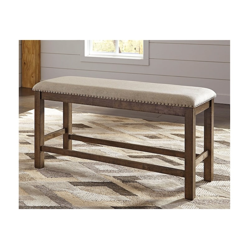 Moriville Counter Height Dining Bench - Beige/Brown