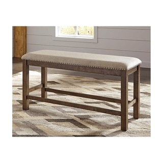 Moriville Counter Height Dining Bench - Beige/Brown