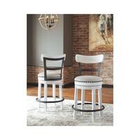 Valebeck Counter Height Swivel Barstool - White - N/A