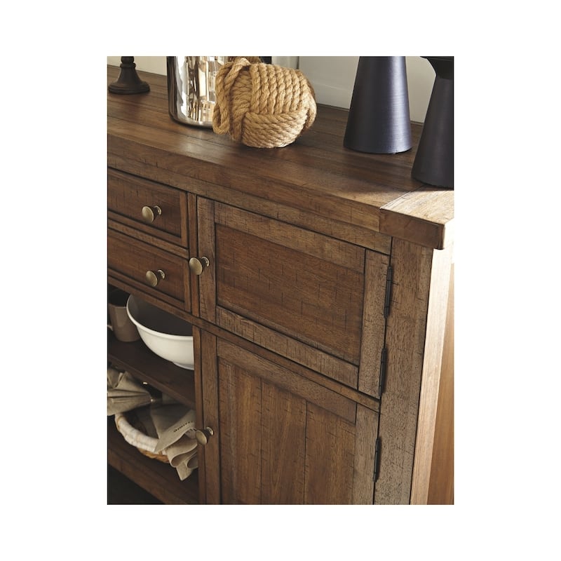 Signature Design by Ashley Mykolaiv Grey-brown Dining Room Server
