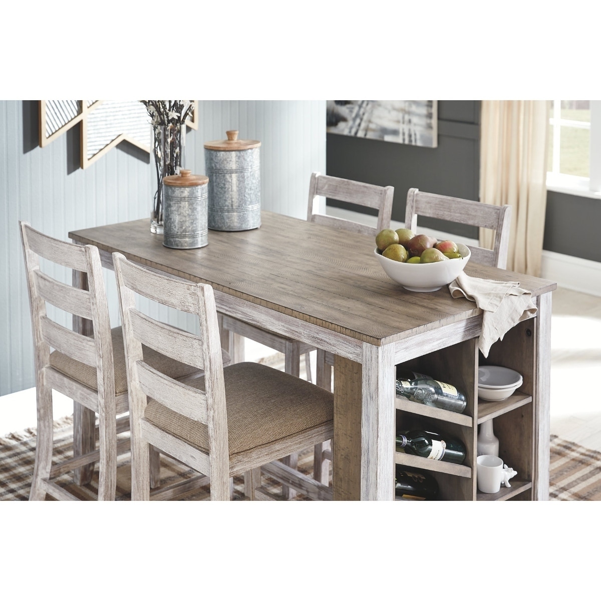 Gracie Oaks Hooten Counter Height Extendable Dining Table Wayfair