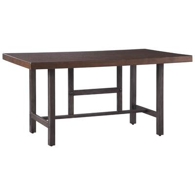 Kavara Rectangular Dining Room Table - Medium Brown