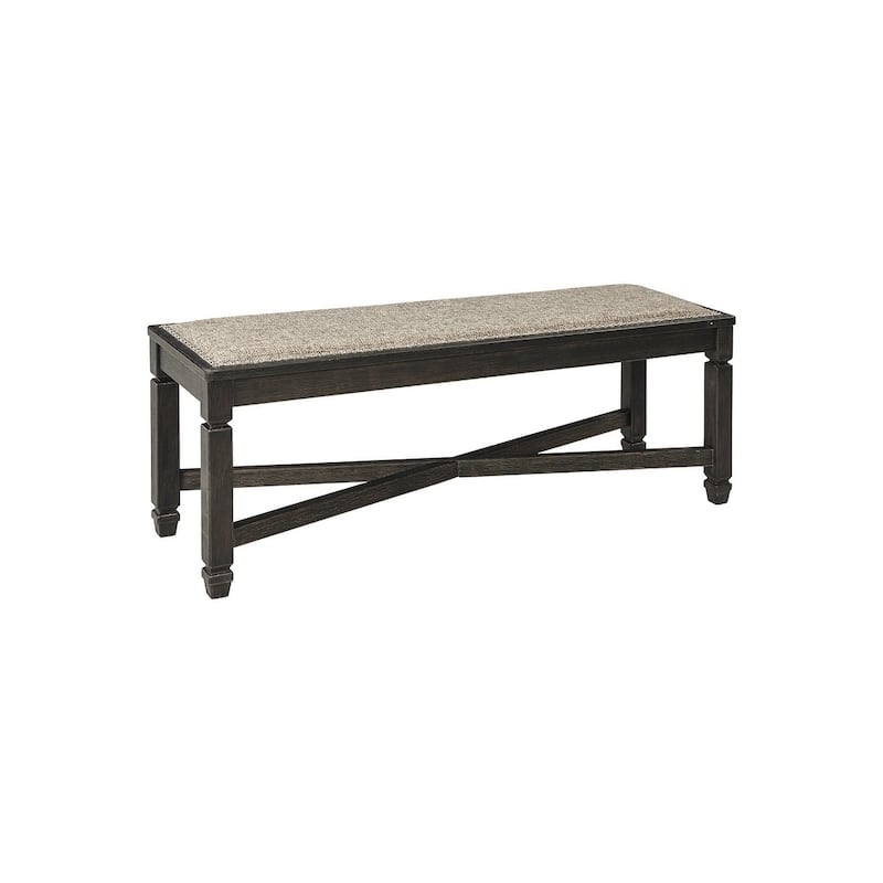 Signature Design By Ashley Tyler Creek Upholstered Dining Bench - Black/Grayish Brown