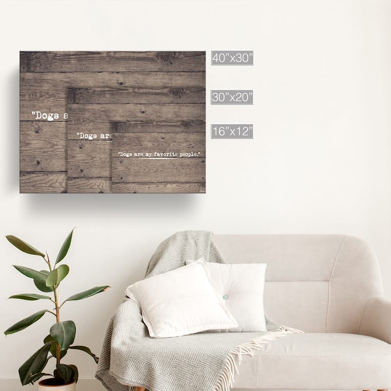 Porch & Den 'Dog People' Wrapped Canvas Wall Art