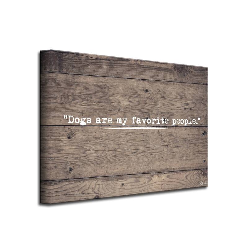 Porch & Den 'Dog People' Wrapped Canvas Wall Art