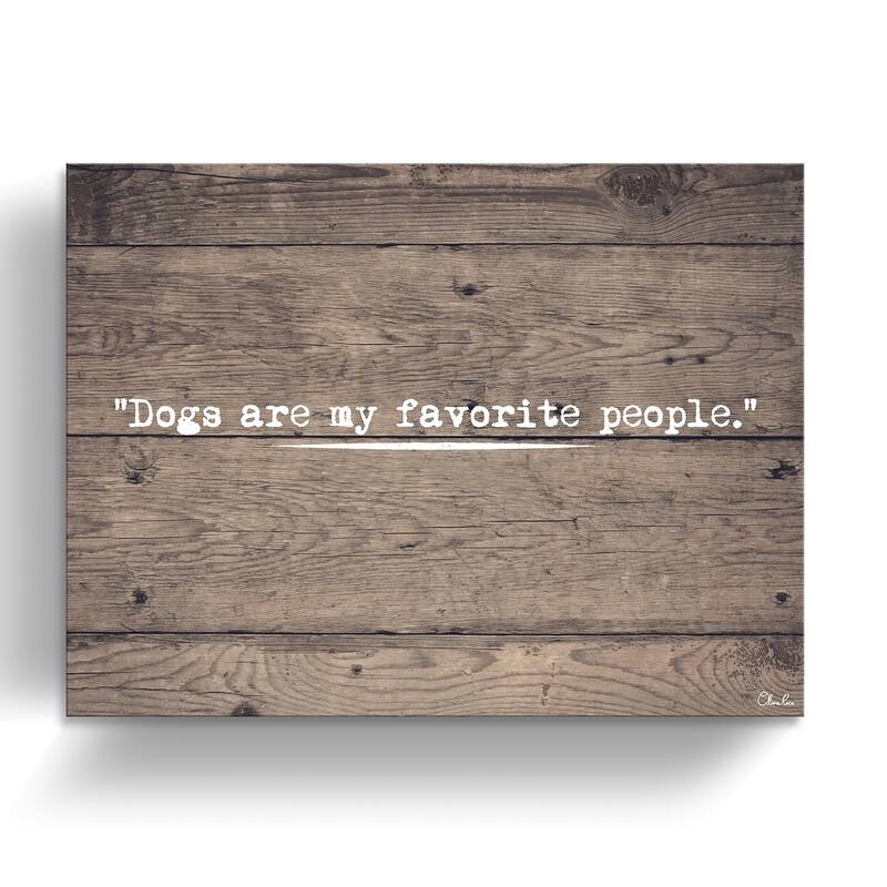 Porch & Den 'Dog People' Wrapped Canvas Wall Art