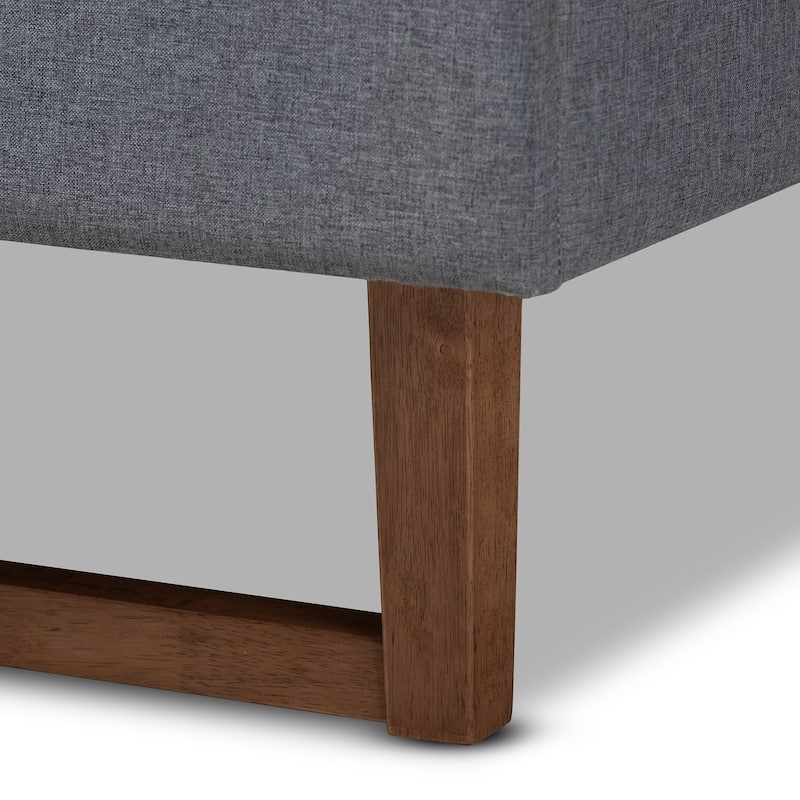 Carson Carrington Ulva Fabric Mid-century Platform Bed Frame