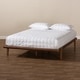 preview thumbnail 6 of 4, Carson Carrington Ulva Walnut Wood Platform Bed Frame